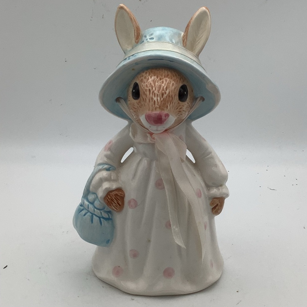 Vintage Lefton China Hand Painted Mrs. Rabbit Bank